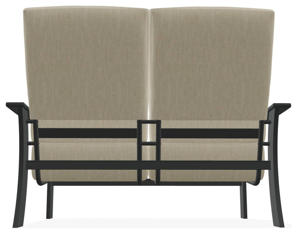 St. Catherine Deep Seat Outdoor Loveseat, Huskie/Graphite