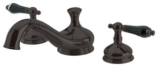 Heritage Onyx Roman Tub Filler w/ Black Porcelain Lever H& le, Oil Rubbed Bronze