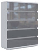 LIDA Dresser, White/Grey Gloss