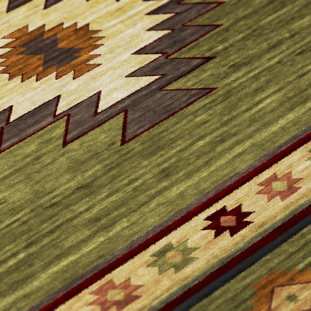 Indoor/Outdoor Phoenix PH4 Cactus Machine Washable 10' x 14' Rug