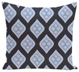 Tail Feathers Geometric Print Pillow, Peri, 26"x26"