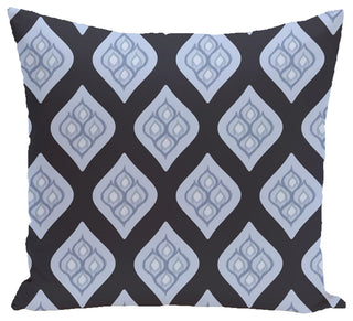 Tail Feathers Geometric Print Pillow, Peri, 26"x26"