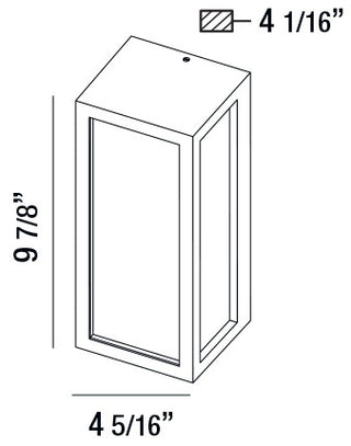 Outdoor Wall Mount LED Graphite Grey 18W
