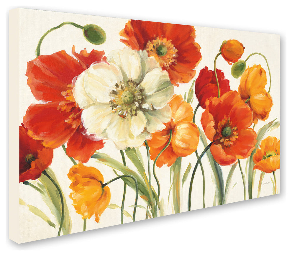 'Poppies Melody I' Canvas Art by Lisa Audit