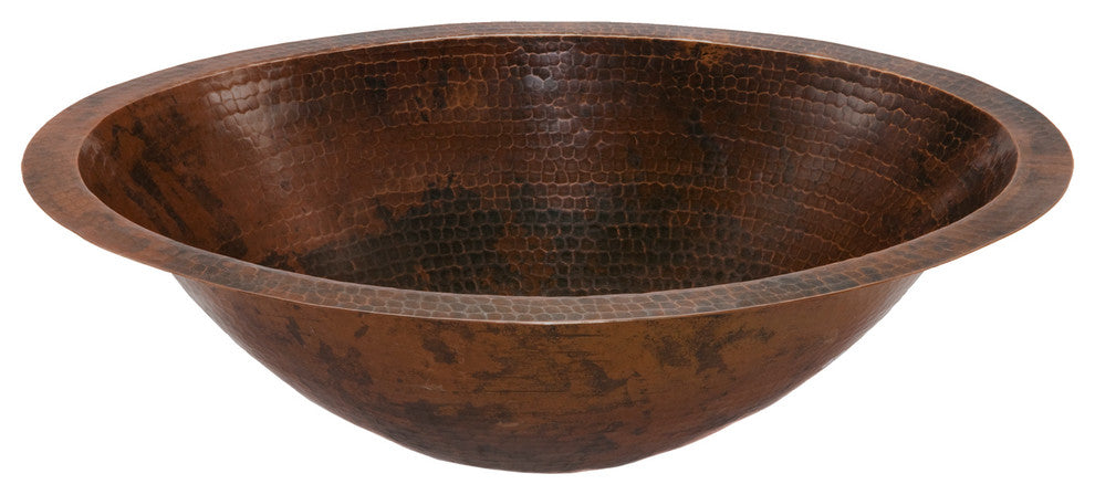 Premier Copper Products BSP2_LO20FDB 20" Under Counter Copper Sink Package