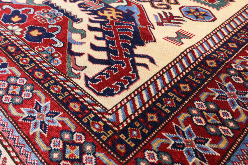 4' 4" X 6' 1" Shirvan Handmade Wool Rug Q6789