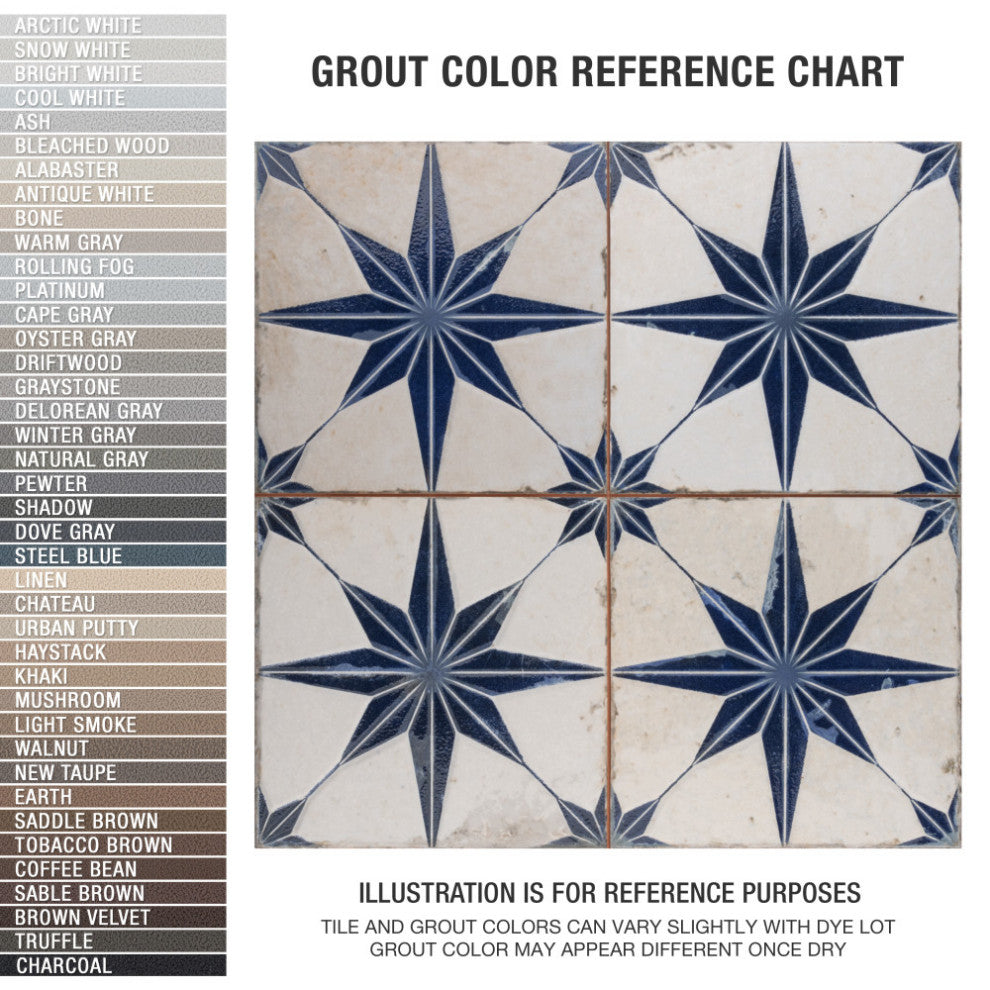 Kings Star Luxe Blue Ceramic Floor and Wall Tile Sample
