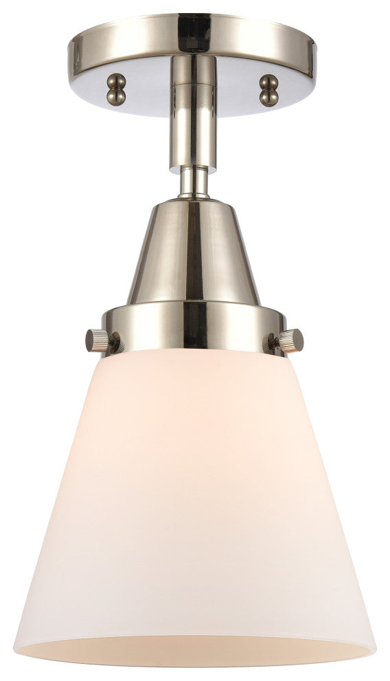 INNOVATIONS LIGHTING 447-1C-PN-G61-LED Small Cone Flush Mount