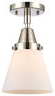 INNOVATIONS LIGHTING 447-1C-PN-G61-LED Small Cone Flush Mount