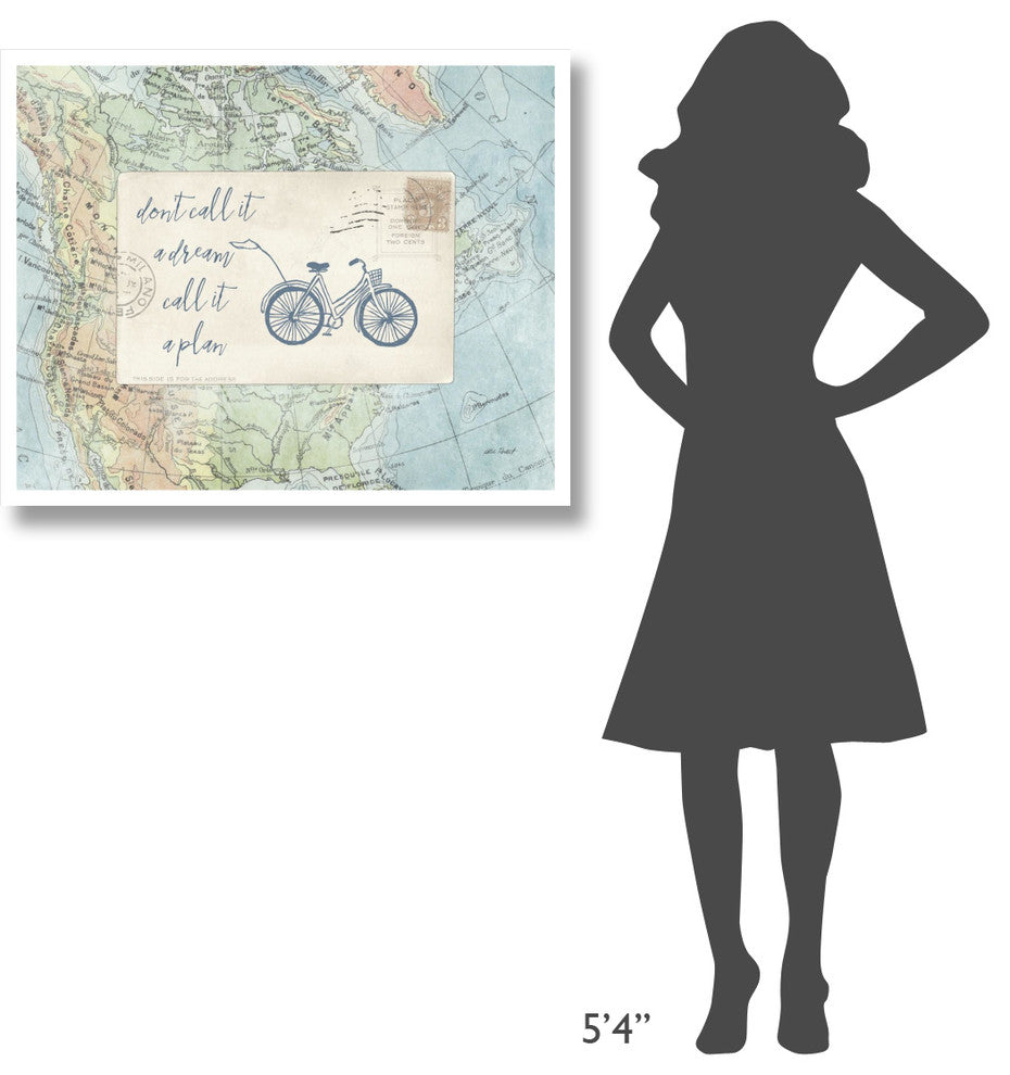 "Travel Posts I" Digital Paper Print by Katie Pertiet, 37"x30"