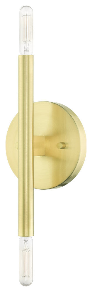 Satin Brass Mid Century Modern, Urban, Scandinavian, Minimal Sconce