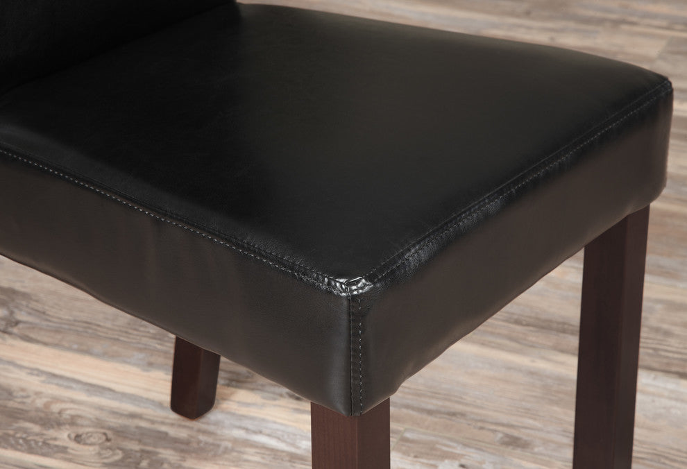 Acadian Parson Dining Chair (Set of 2) in Midnight Black