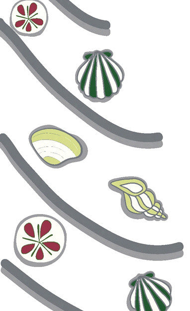 Sand Tree Holiday Geometric Print Kitchen Towel, Cranberry