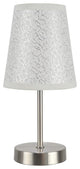 40085-8, 1-Pack Set, 1-Light Candlestick Table Lamp, Satin Nickel 10" High