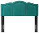 Headboard, Twin Size, Velvet, Teal Blue, Modern Contemporary, Bedroom Master