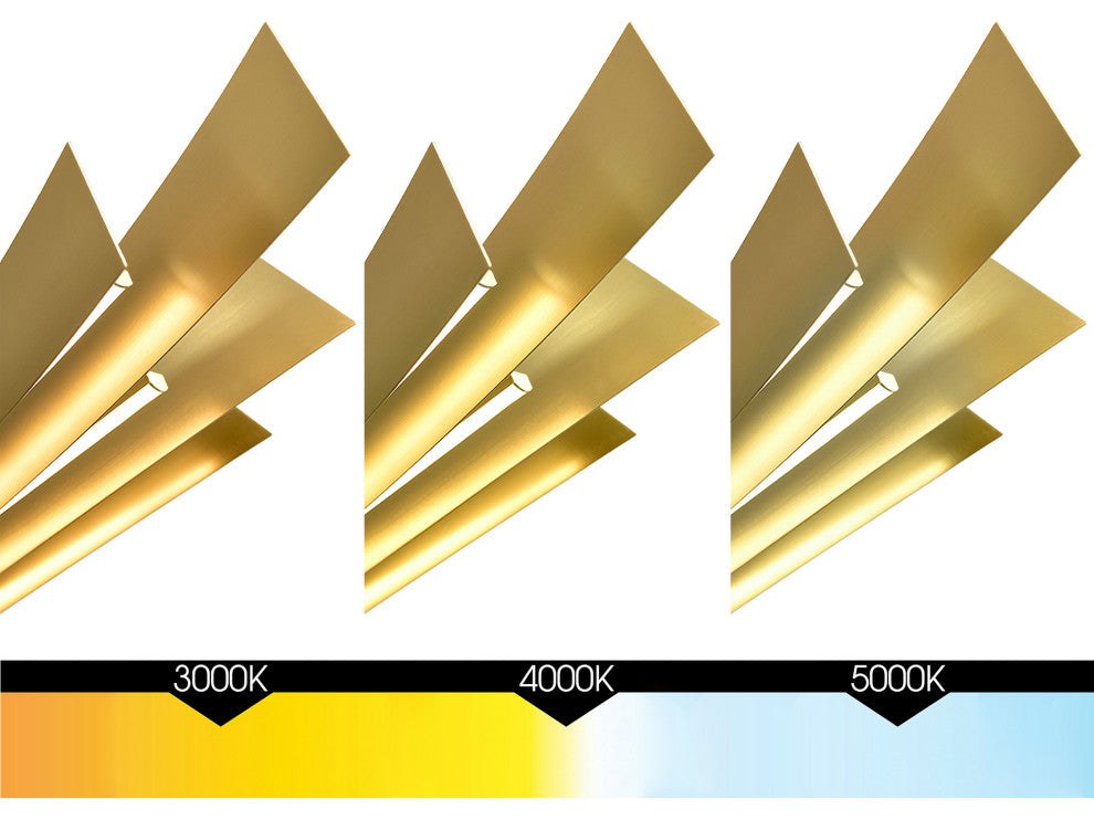 Candora Integrated LED Chandelier, Brass, 50 Inches