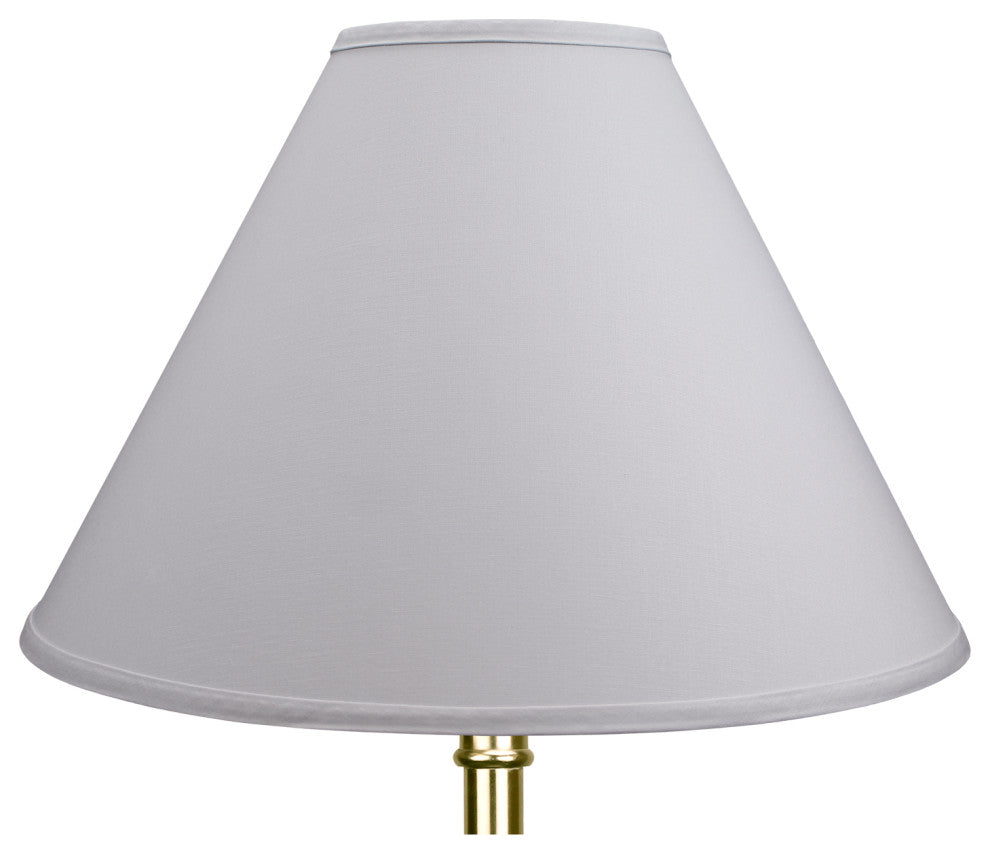 Fenchel Shades 6"x18"x13" Brass Spider Attachment Empire Lamp Shade, Linen Shado