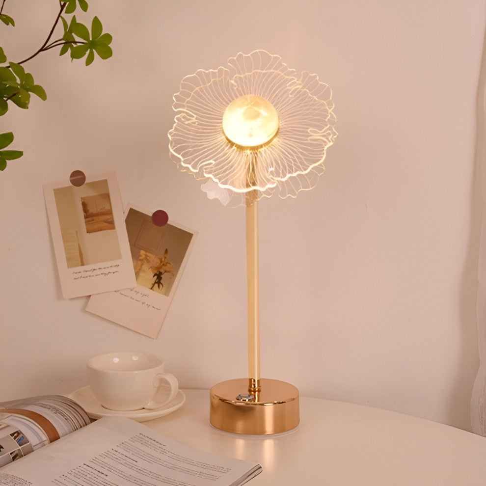 Heiden | Magic Table LED Lamp in the Shape of Butterfly, Sun Flower