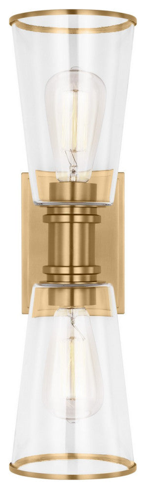 Visual Comfort Studio CV1042BBS 2-Light Bath Vanity, Alessa