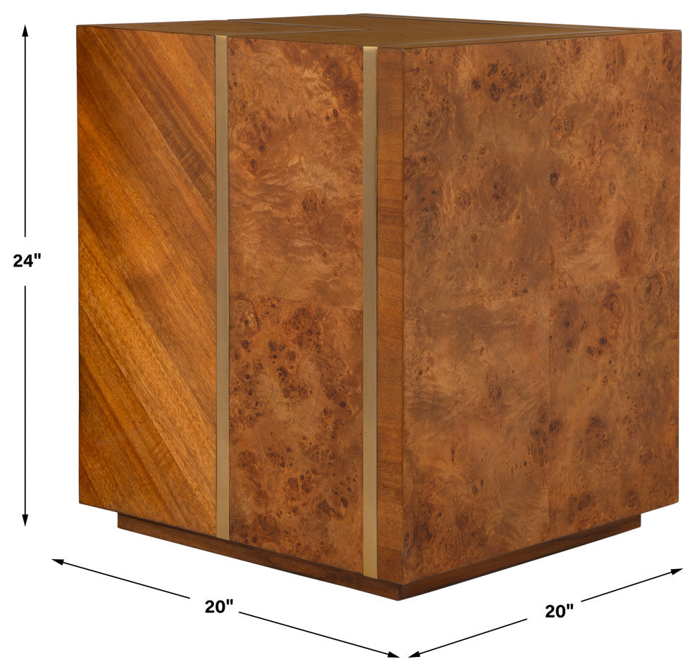 Uttermost Seven Wonders Wooden Side Table