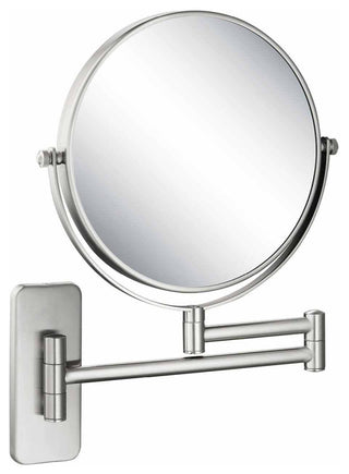Circular Magnifying Makeup/shaving Mirror, Brushed Nickel