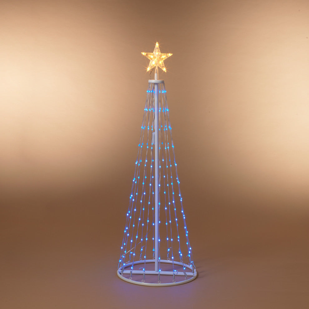4' Electric Steel Frame Tree With 120 Color Changing LED Lights