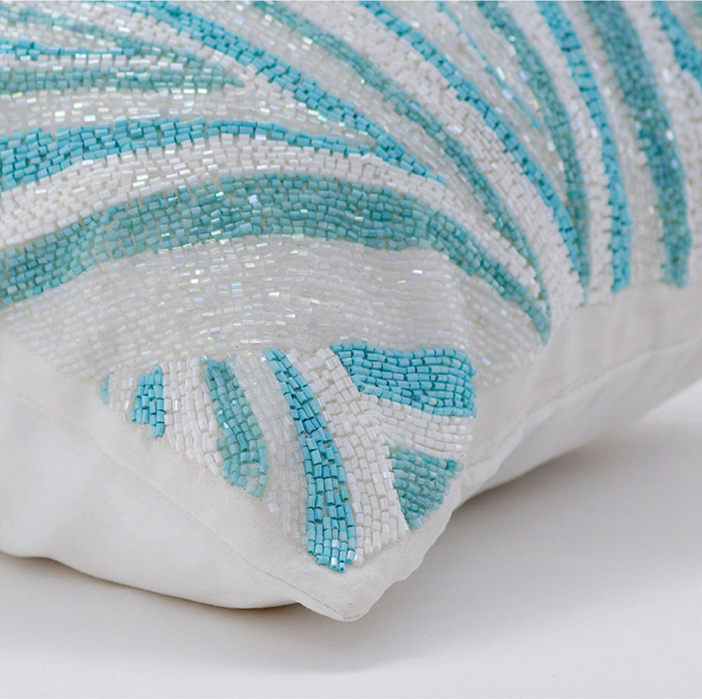 Blue Decorative Euro shams 26"x26" Silk, Arctic Layer