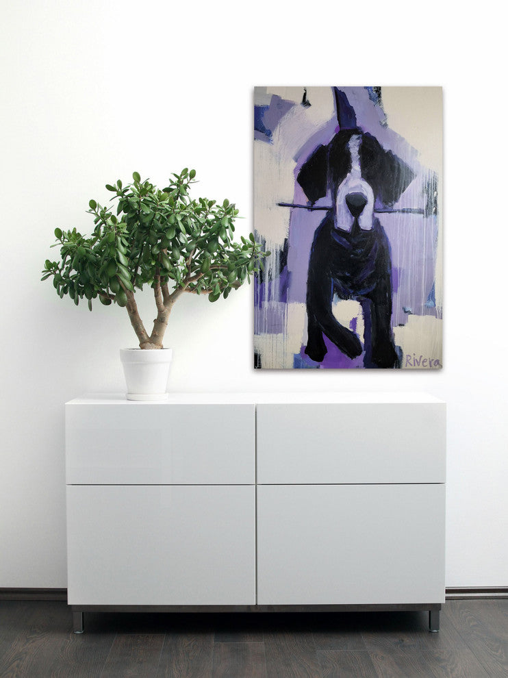 "I'm Fetch" Painting Print on Wrapped Canvas, 16"x24"