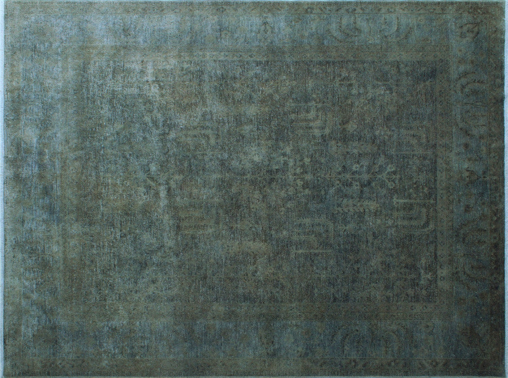 Overdyed Fine Chobi Munisa Gray Rug, 8''10x11''8