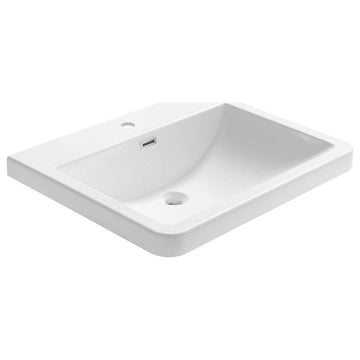 Fresca FVS8525WH Milano 26" White Integrated Sink / Countertop