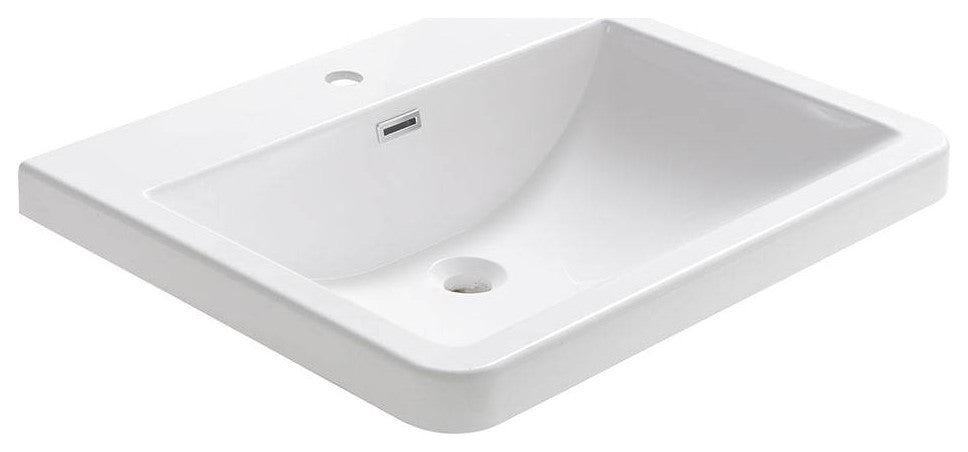 Fresca FVS8525WH Milano 26" White Integrated Sink / Countertop