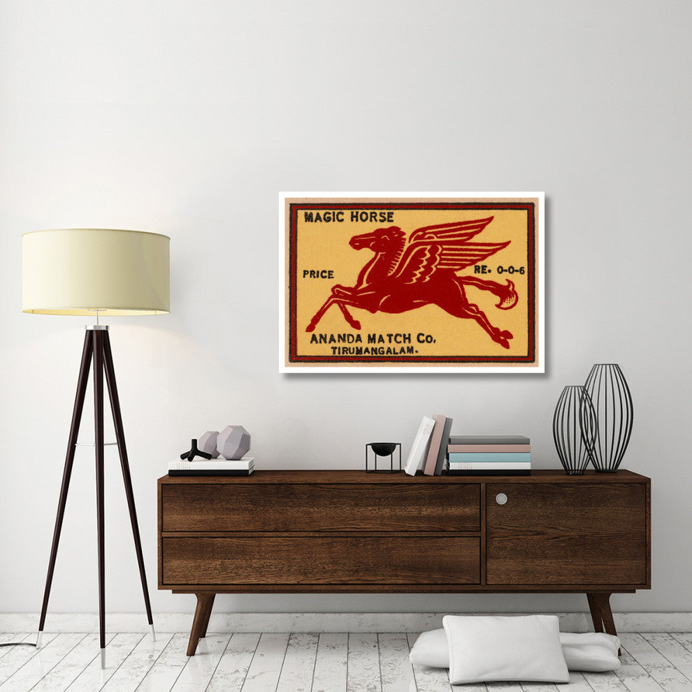 "Magic Horse Matches" Digital Paper Print by Phillumenart, 46"x31"