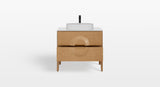 The Ethel Bathroom Vanity, Oak, 36", Single Sink, Freestanding
