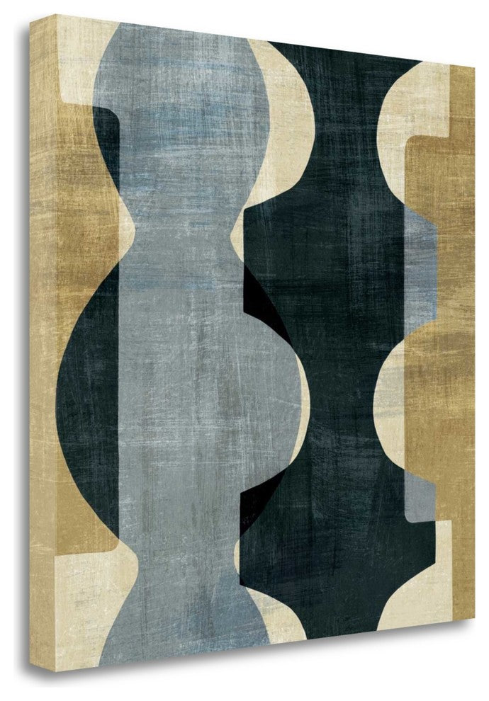 "Geometric Deco I" By Wild Apple Portfolio, Giclee Print on Gallery Wrap Canvas