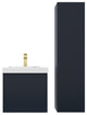 Floating Bathroom Vanity with Sink, Wall Mounted Vanity, Blue, 20" W/ Sink, Side Cabinet
