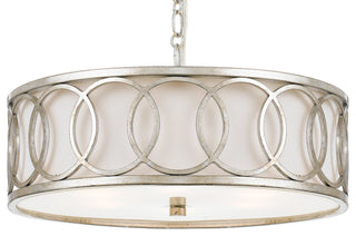 Graham 6-Light Chandelier, Antique Silver