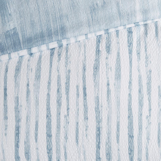 N Natori Reversible Brush Stroke, Blue, King, 4pc Comforter Set