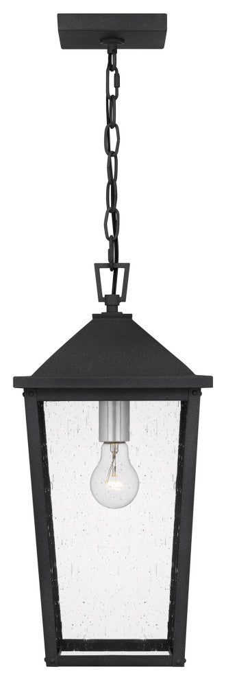 Quoizel STNL1509 Stoneleigh 9"W Mini Pendant - Mottled Black