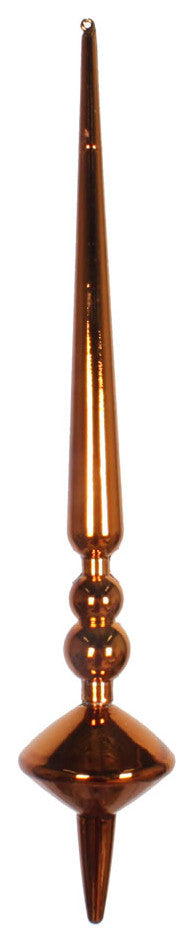 Vickerman 12" Cupola Finial 3/Bag, Copper Shiny