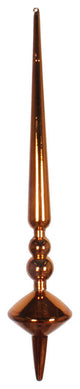 Vickerman 12" Cupola Finial 3/Bag, Copper Shiny