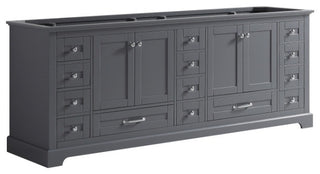 Dukes 84" Dark Gray Bathroom Bath Storage Vanity Cabinet Only