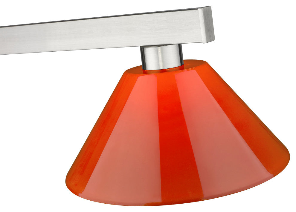 Zlite 152BN-PRD 3-Light Billiard Light, Red