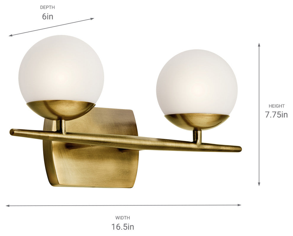 Bath 2-Light Halogen, Chrome