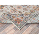 Light Gray Hand Knotted Afghan Super Kazak Organic Wool Oriental Rug, 6'1"x9'1"