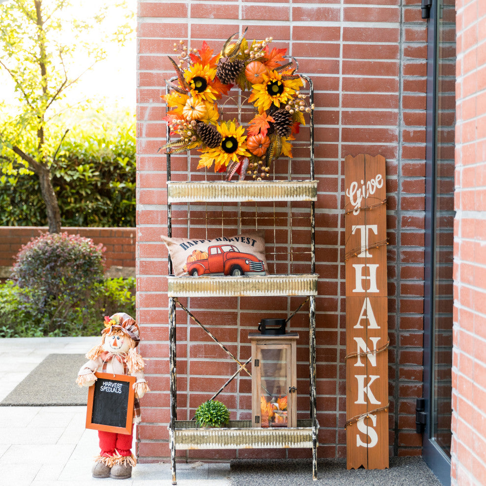 68''H Farmhouse Metal Planter Stand