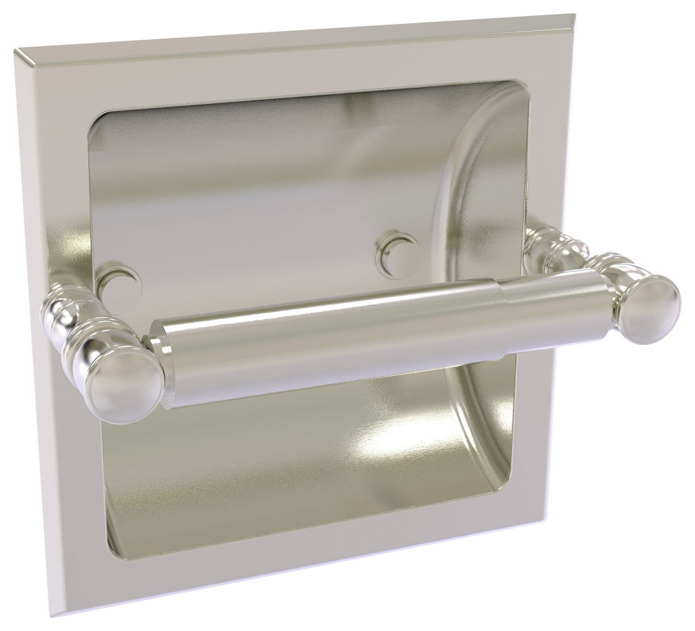 Carolina Recessed Toilet Paper Holder, Satin Nickel