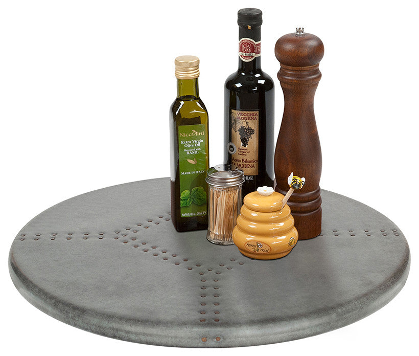 Zinc Lazy Susan, 18"