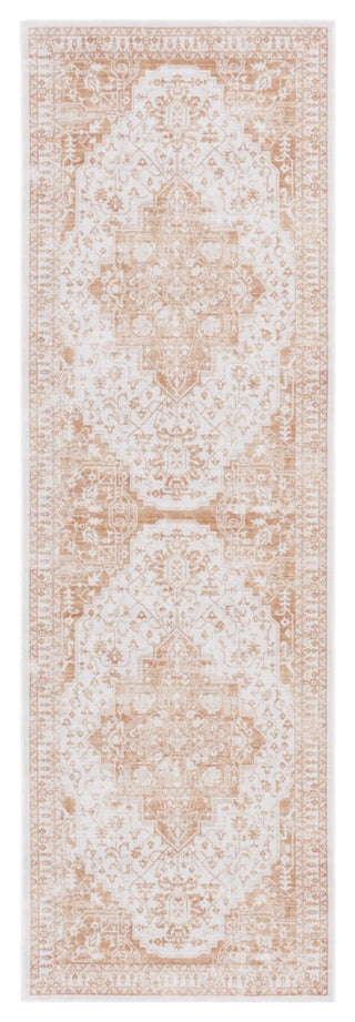 Safavieh Arizona Machine-Washable Collection ARZ127 Rug, Beige/Gold, 2'6"x8'
