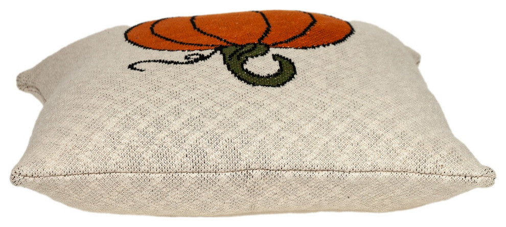 Pumpkin Silhouette Throw Pillow