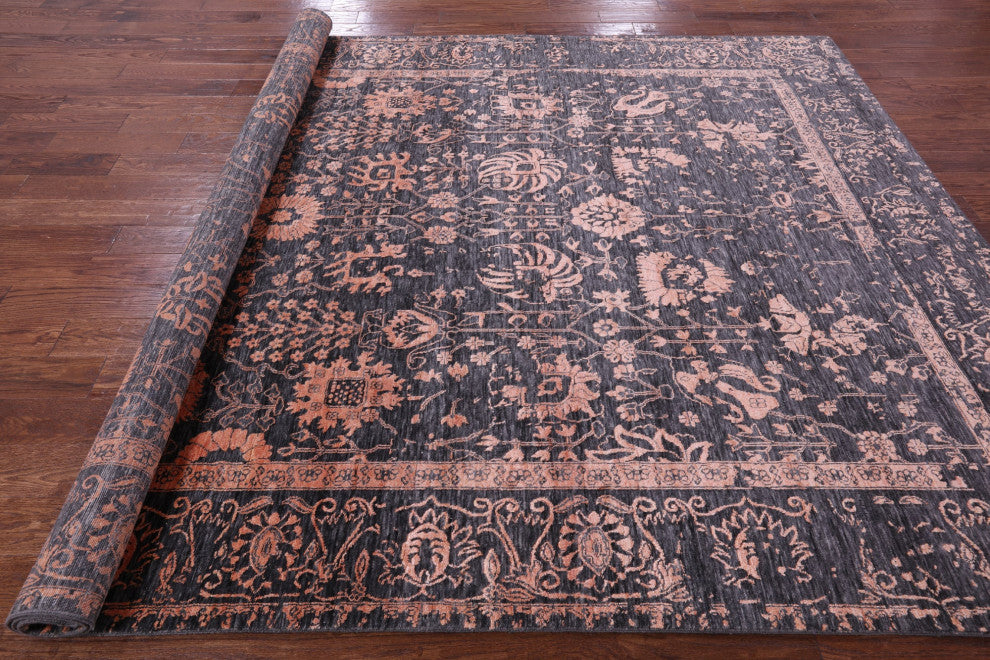 Persian Wool & Silk Handmade Rug 8' 0" X 10' 2" - Q15752